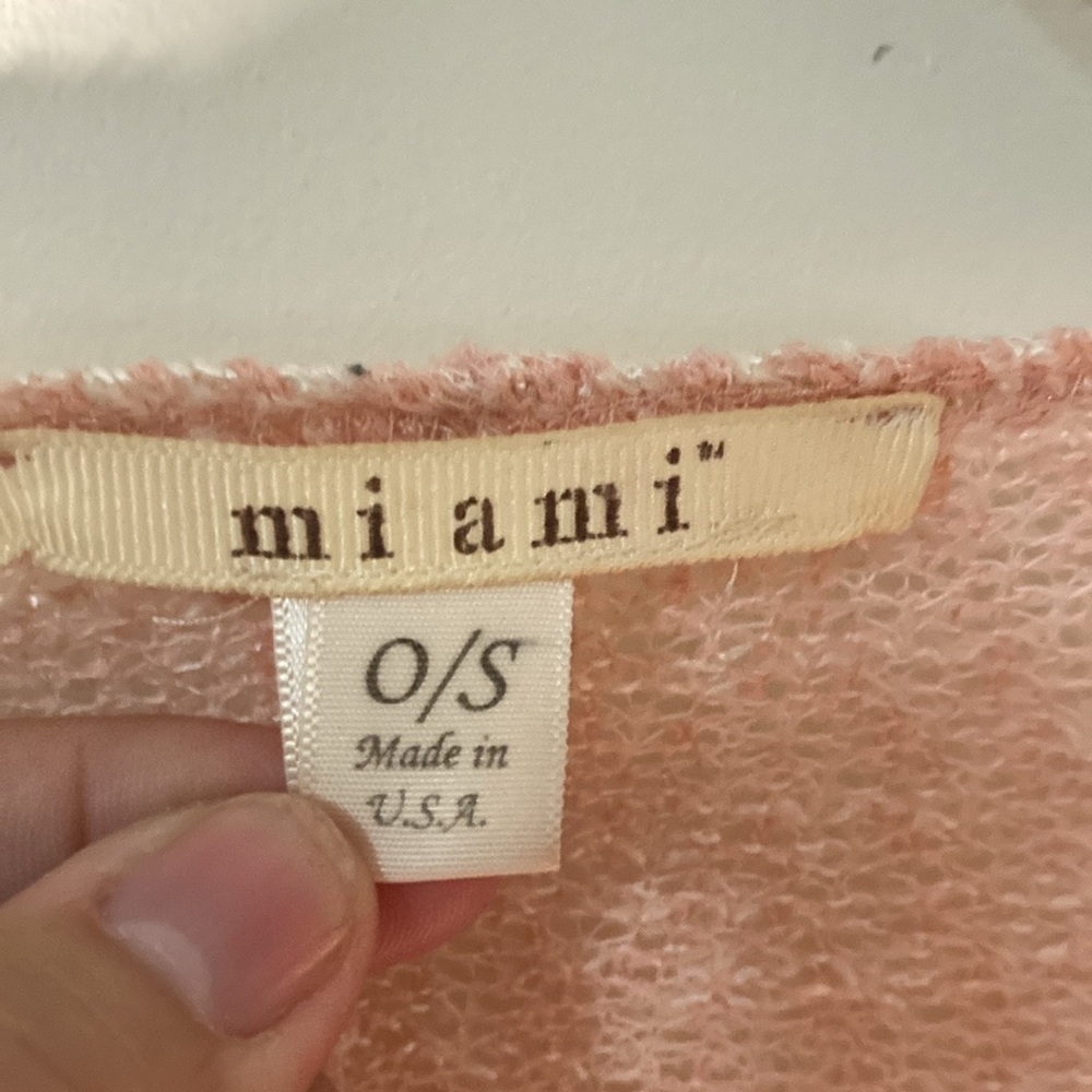 Miami size OS Casual Cardigan Peachy  Women's Sweater - Picture 3 of 5